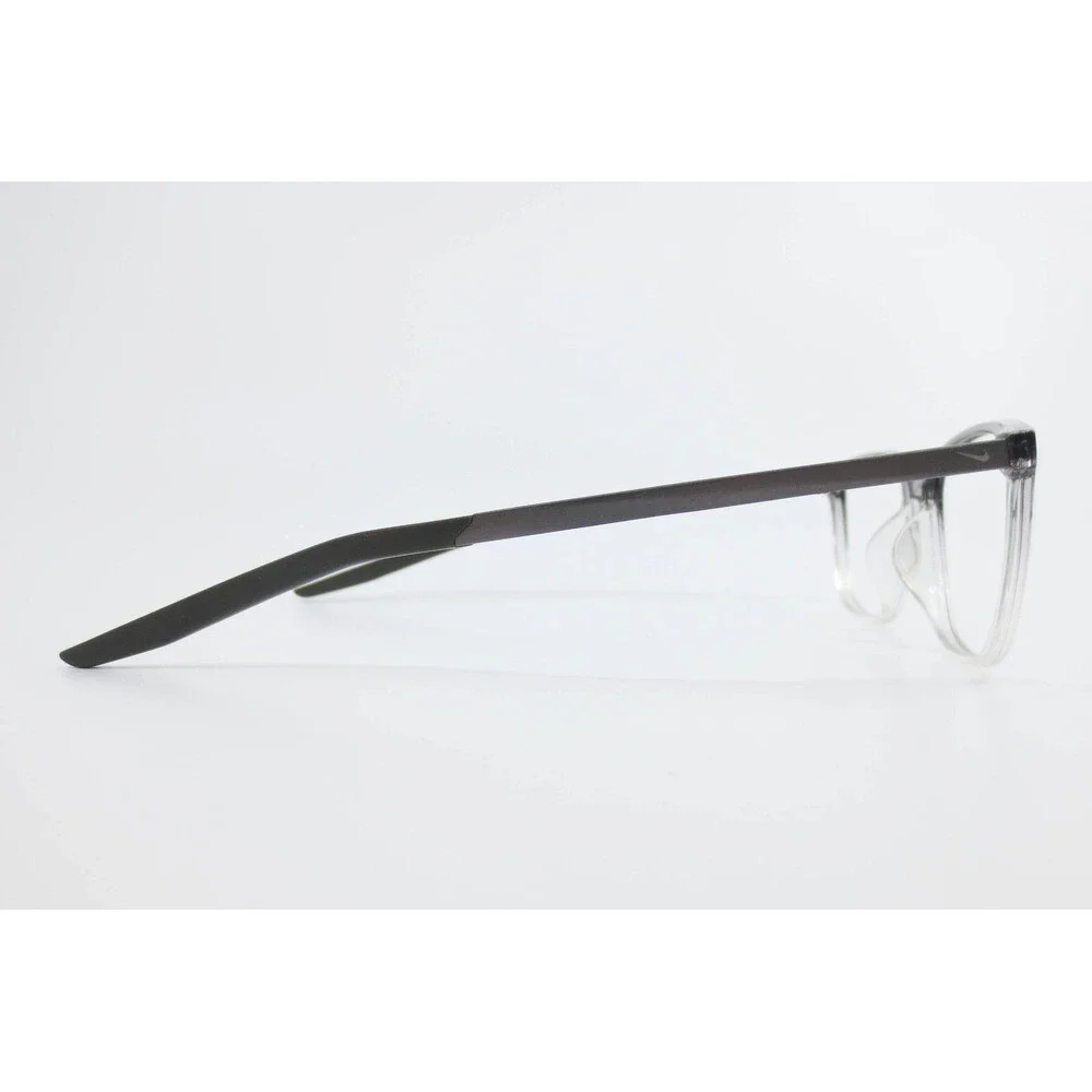 Nike 7284 025 Grey Clear Gradient Rectangular Eyeglasses Frames 54-16-145